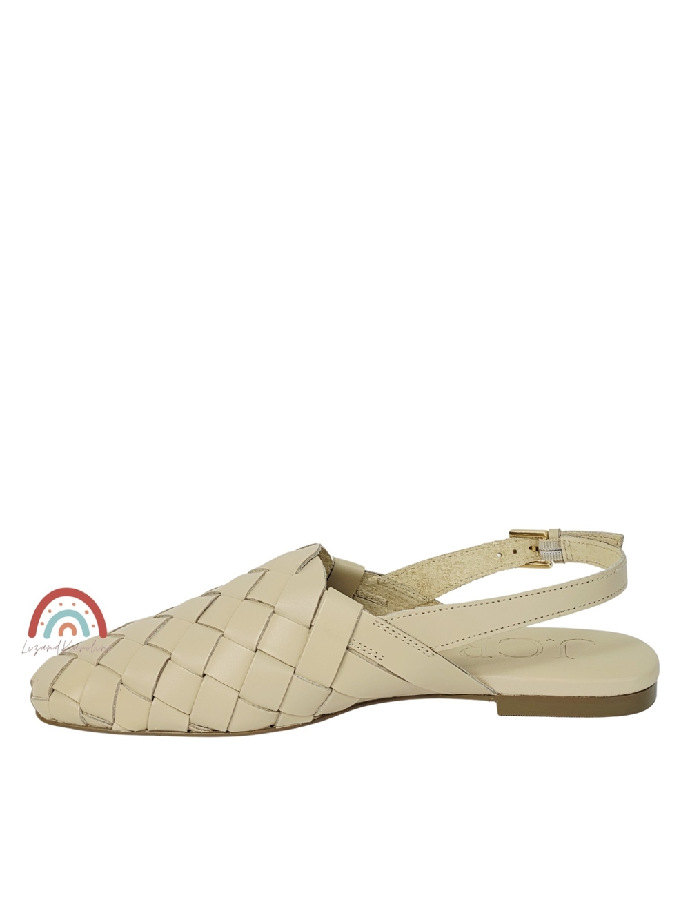 New! J. Crew Woven Leather Slingback Mule Flats - Picture 6 of 14